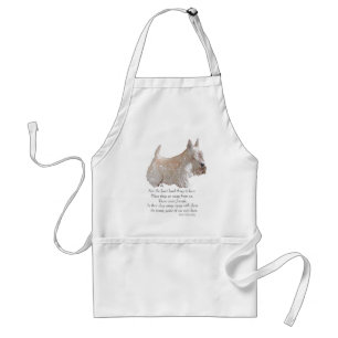 Wheaten Scottish Terrier Rainbow Bridge Adult Apron