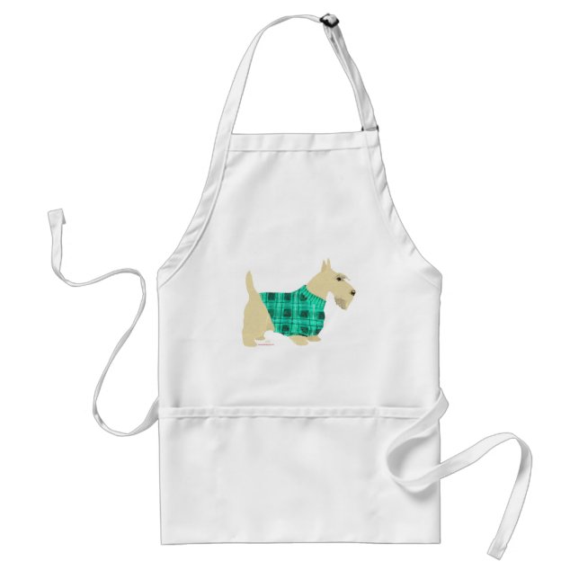 Wheaten Scottish Terrier Sweater Adult Apron (Front)