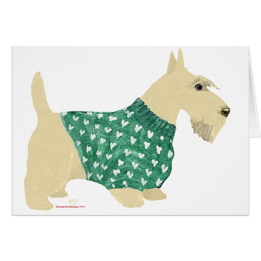Wheaten Scottish Terrier Sweater Cards (Front Horizontal)