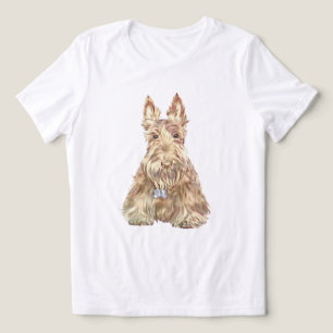 Wheaten Scottish Terrier Tri-Blend Shirt