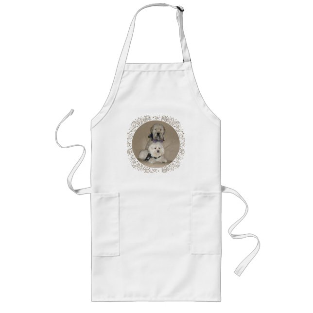 Wheaten Terrier and Havanese Long Apron (Front)