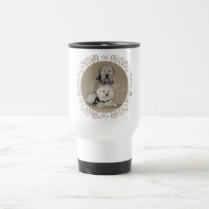 Wheaten Terrier and Havanese Travel Mug