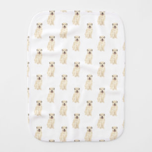 Wheaten Terrier Baby Burp Cloth