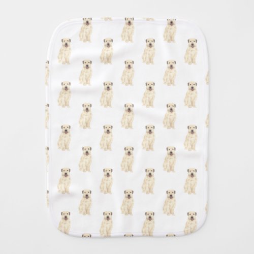 Wheaten Terrier Baby Burp Cloth