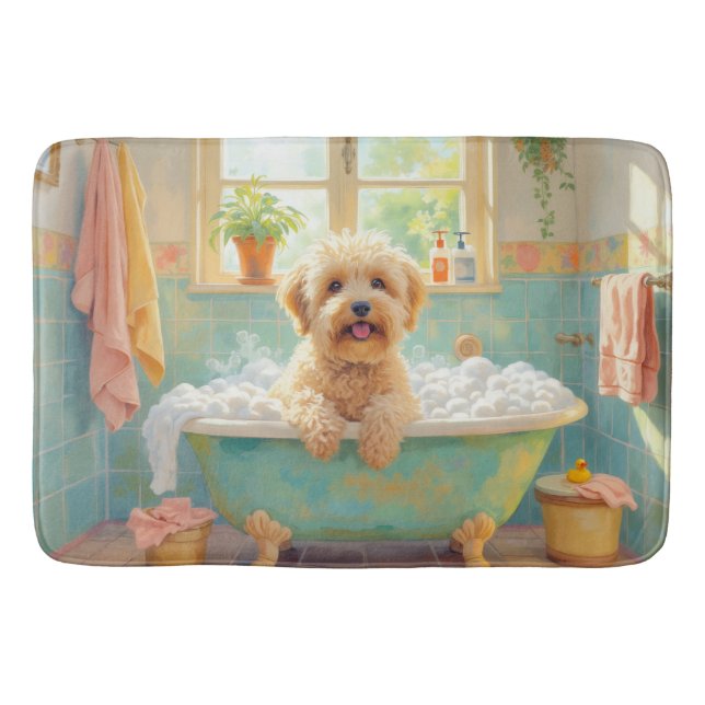 Wheaten Terrier Bath Decor Mat (Front)
