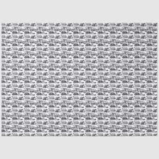 WHEATEN Terrier Black Toile Tissue Paper