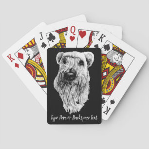 Wheaten Terrier Cards Custom Dog Art Playing Cards
