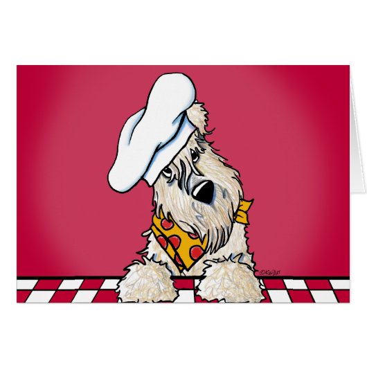 Wheaten Terrier Chef (Front Horizontal)