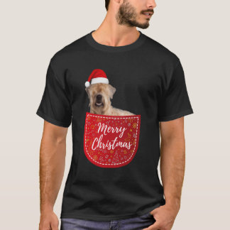 Wheaten Terrier Christmas Dog In Your Pocket T-Shirt
