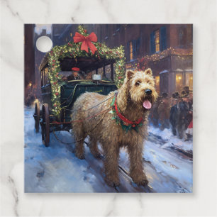 Wheaten Terrier Christmas Festive Season Favor Tags