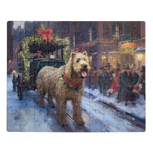 Wheaten Terrier Christmas Festive Season Jigsaw Puzzle