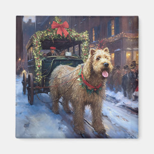 Wheaten Terrier Christmas Festive Season Magnet