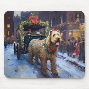 Wheaten Terrier Christmas Festive Season Mouse Pad