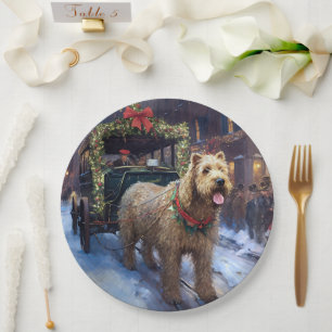 Wheaten Terrier Christmas Festive Season Paper Plates