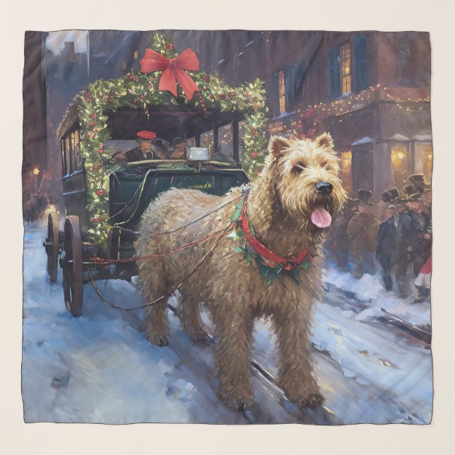 Wheaten Terrier Christmas Festive Season Scarf (Front)