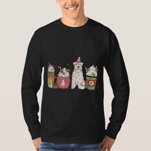 Wheaten Terrier Coffee Winter Christmas Dog Mom Ho T_Shirt