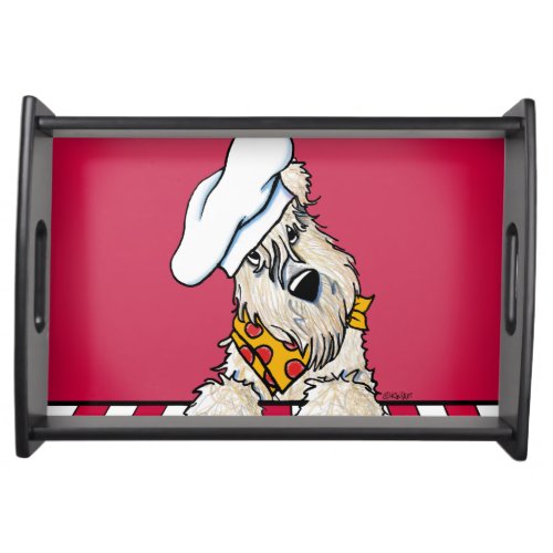 Wheaten Terrier Dog Chef Serving Tray