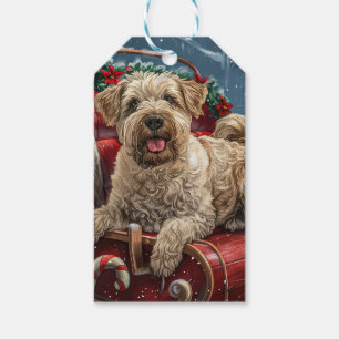 Wheaten Terrier Dog Christmas Festive Gift Tags