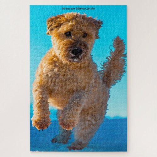 Wheaten Terrier Dog Jigsaws Jigsaw Puzzle