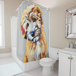 Wheaten Terrier Dog Shower Curtain