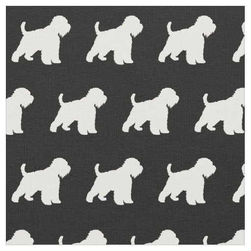 Wheaten Terrier Dog Silhouette Pet Fabric
