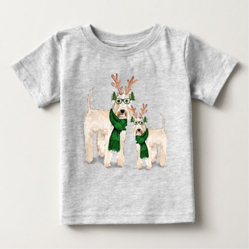 Wheaten Terrier Dogs Funny Christmas Baby T_Shirt