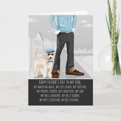Wheaten Terrier from the Dog Fathers Day Card