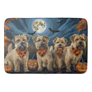 Wheaten Terrier Halloween Spooky Bath Mat