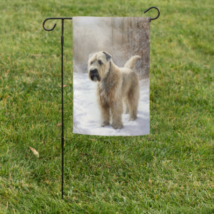 Wheaten Terrier Let It Snow Christmas  Garden Flag