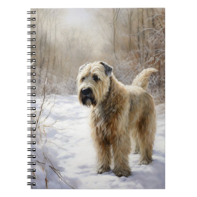 Wheaten Terrier Let It Snow Christmas  Notebook (Front)