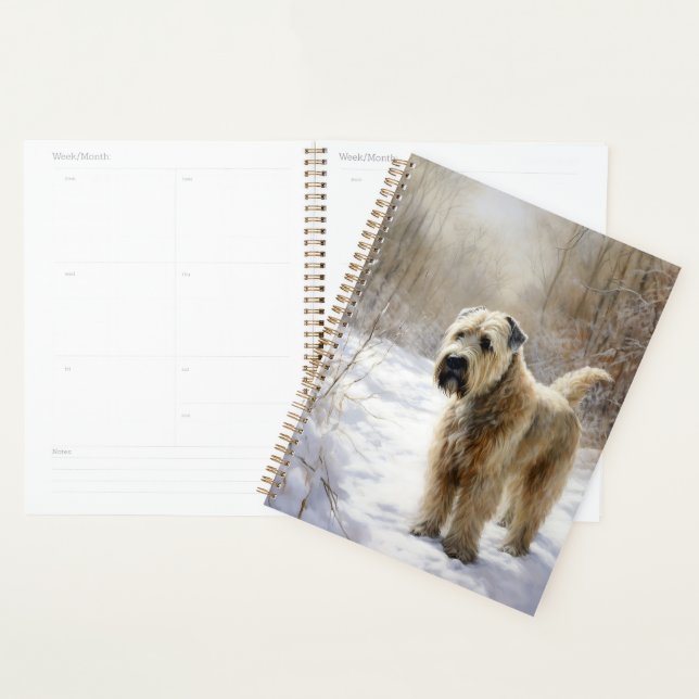 Wheaten Terrier Let It Snow Christmas  Planner (Display)