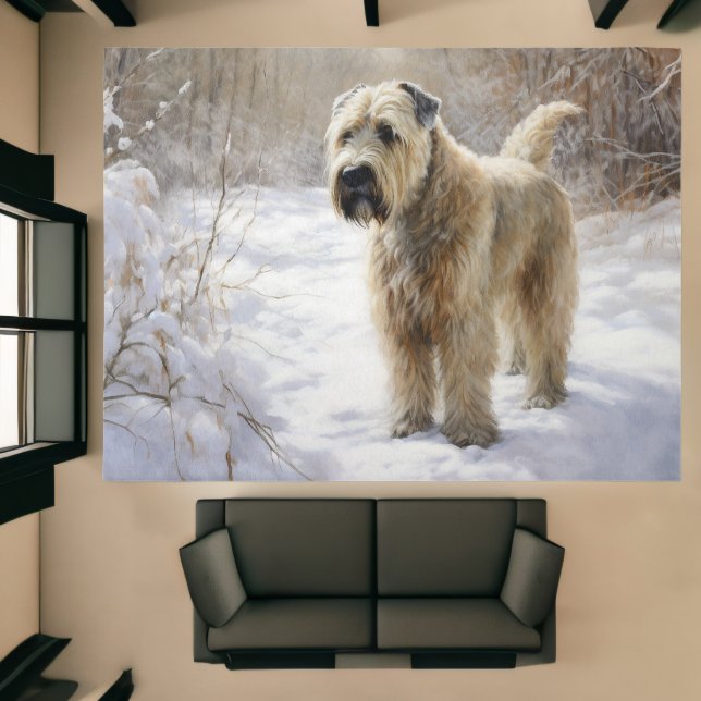 Wheaten Terrier Let It Snow Christmas Rug (Insitu (Indoor 1))