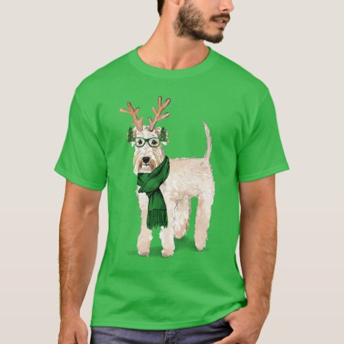 Wheaten Terrier Lover Funny Christmas Dog Holiday T_Shirt