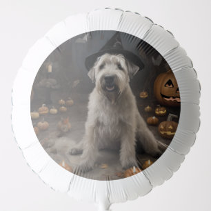 Wheaten Terrier Pumpkins Halloween Scary Balloon