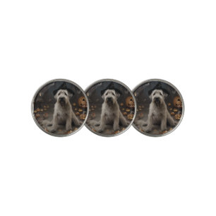Wheaten Terrier Pumpkins Halloween Scary Golf Ball Marker
