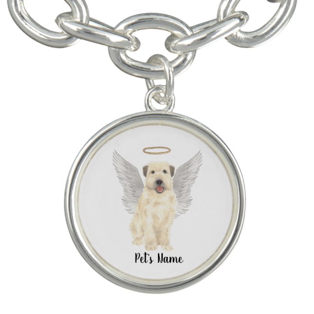 Wheaten Terrier Sympathy Memorial Bracelet (Design)
