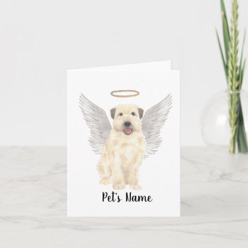 Wheaten Terrier Sympathy Memorial Card