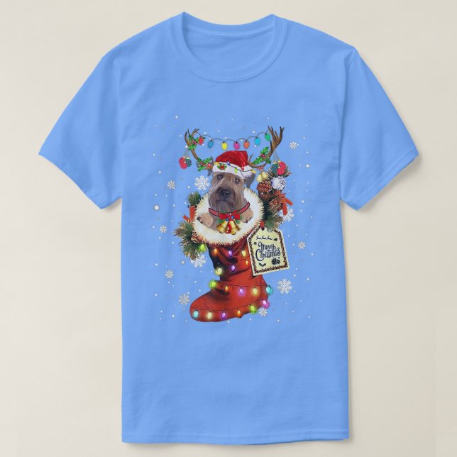 Wheaten Terrier Xmas Boot Christmas Sock Winter Sn T-Shirt (Design Front)