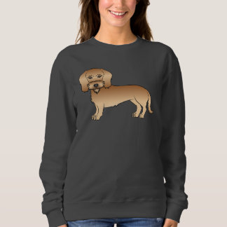 Wheaten Wire Haired Dachshund Cute Cartoon Dog Sweatshirt