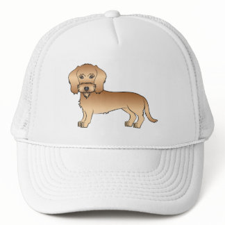 Wheaten Wire Haired Dachshund Cute Cartoon Dog Trucker Hat