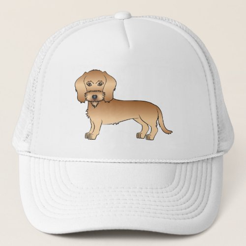 Wheaten Wire Haired Dachshund Cute Cartoon Dog Trucker Hat