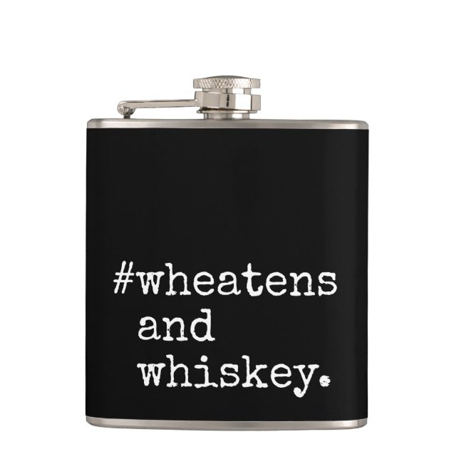 Wheatens and Whiskey Flask (Front)