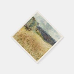 Wheatfield by Auguste Renoir Napkins