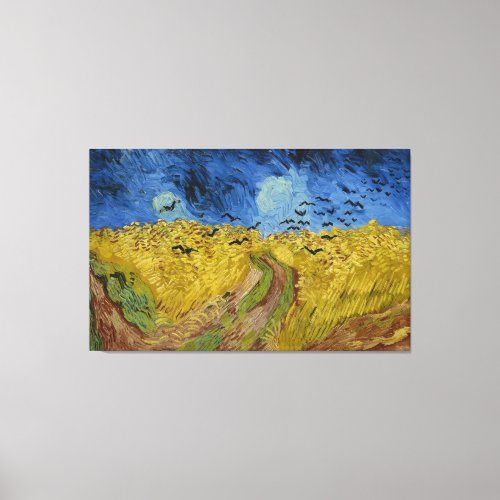 Wheatfield with Crows  1890 Van Gogh  Canvas Print