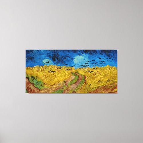 Wheatfield with Crows by Vincent van Gogh 1890 Canvas Print