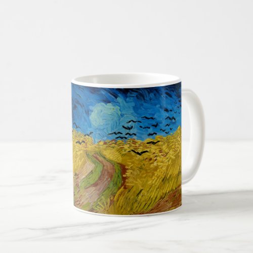 Wheatfield with Crows by Vincent van Gogh 1890 Coffee Mug