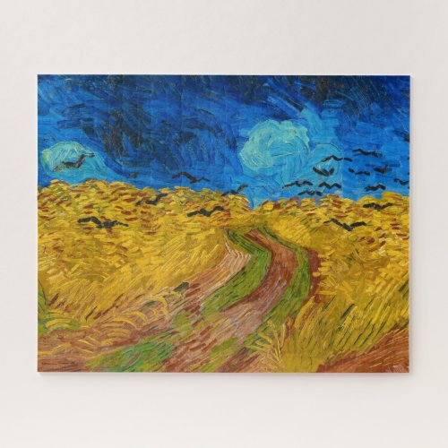 Wheatfield with Crows by Vincent van Gogh Jigsaw Puzzle