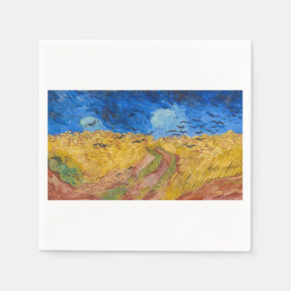 Wheatfield with Crows by Vincent van Gogh Napkins