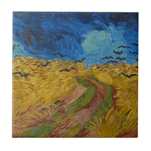 Wheatfield with Crows Ceramic Tile