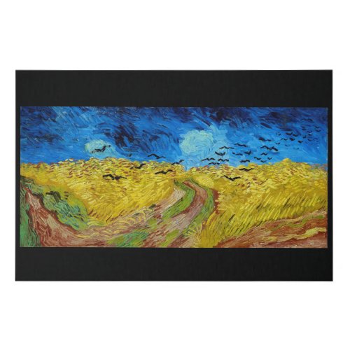 Wheatfield with Crows Van Gogh Faux Canvas Print